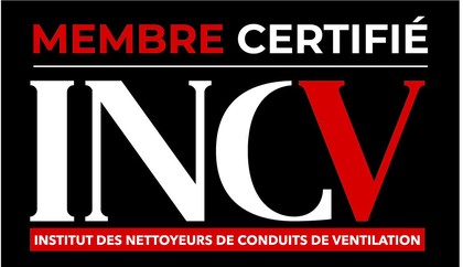 Membre certifié INCV, Institut des nettoyeurs de conduits de ventilation